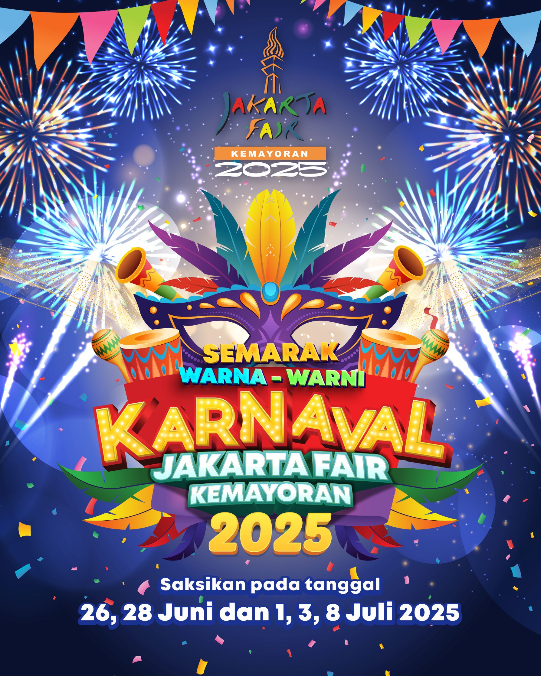 Semarak Parade Karnaval Meriahkan Jakarta Fair 2025