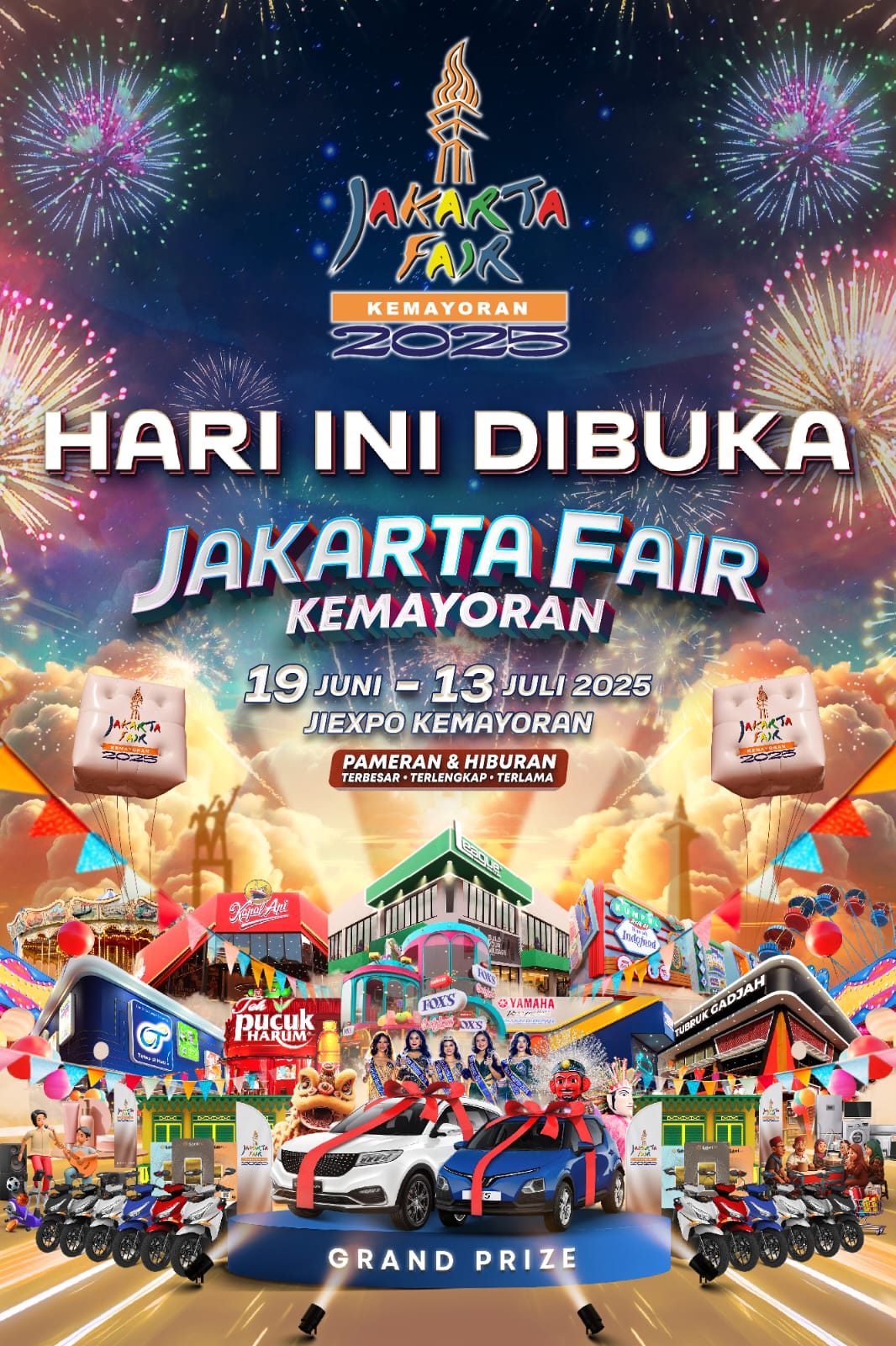 Jakarta Fair Kemayoran 2025 Dibuka Hari Ini